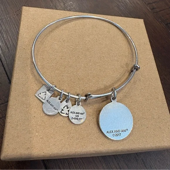 Alex and Ani ‘Because I Am A Girl’ Charm Expandable Bracelet - Picture 2 of 4